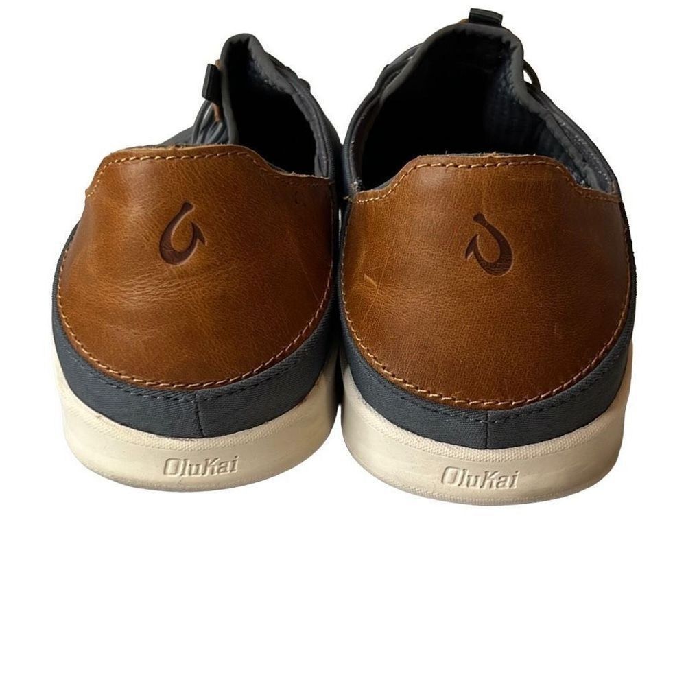 OLUKAI men's Alapa‎ Li grey casual shoes sz 9 preppy walking comfort office - Picture 6 of 7